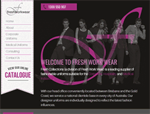 Tablet Screenshot of freshcollections.com.au